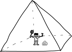 第51回カットコンクール優秀作品「バドミントンinピラミッド」